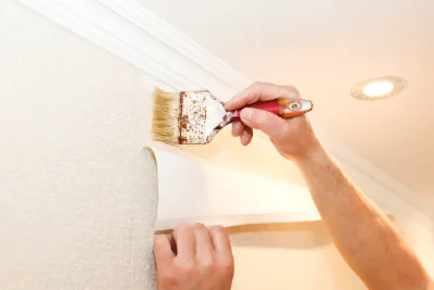 Pose de papier peint à Caucalières — revêtements muraux et toiles de verre